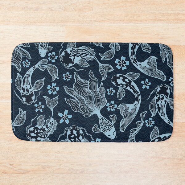 Item preview, Japanese Blue Koi Fish Pattern Design - Koi Fish Patterns designed and sold by antevasinart.