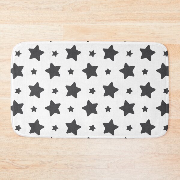 Item preview, Only White - Stars Big & Small designed and sold by LIENZO Graphics ⭐⭐⭐⭐.