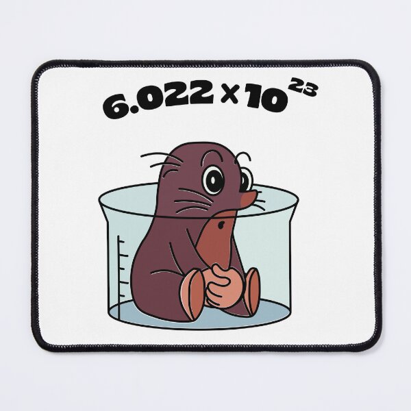 Item preview, One Mole Cute Funny Chemistry Mole Avogadro's number  designed and sold by ariaarti.