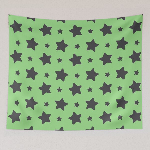 Item preview, Kind of Green - Big & Small Stars designed and sold by LIENZO Graphics ⭐⭐⭐⭐.