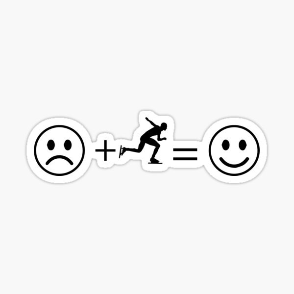 Item preview,  Speed Skating Emoji, Funny Skating, Speed Skating Saying designed and sold by Aerial Addicts.