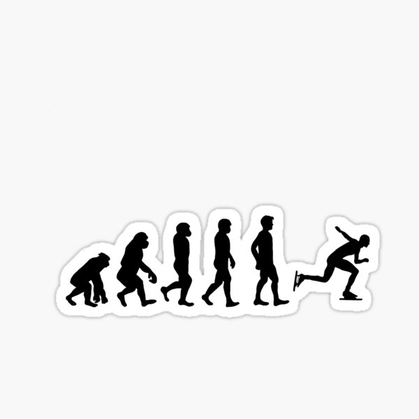 Item preview, Speed Skating Evolution, Funny Skating, Speed Skating Saying designed and sold by Aerial Addicts.