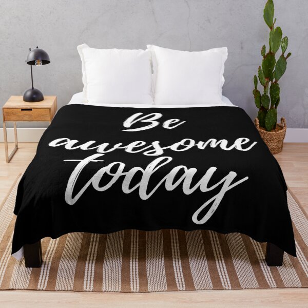 Item preview, Be awesome today -Three word motivational quote designed and sold by DesignsByDaddy.