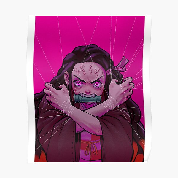 Nezuko Kamado Poster For Sale By Xyprow Redbubble 6095