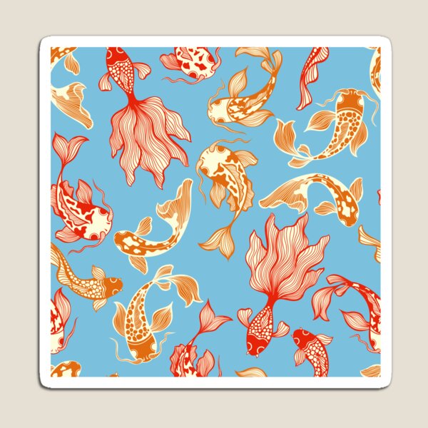 Item preview, Japanese Red Koi Fish Pattern Design - Koi Fish Patterns designed and sold by antevasinart.