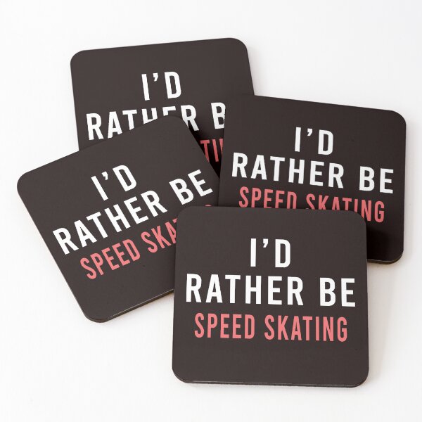 Item preview, I'd Rather Be Speed Skating, Funny Skating, Speed Skating Saying designed and sold by Aerial Addicts.