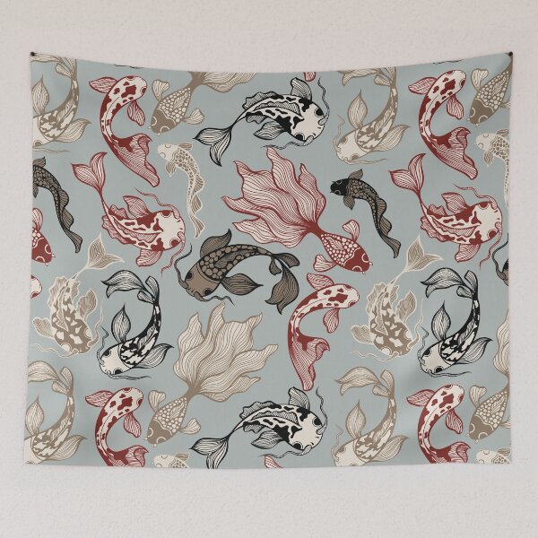 Item preview, Japanese Koi Fish Pattern Design - Koi Fish Patterns designed and sold by antevasinart.
