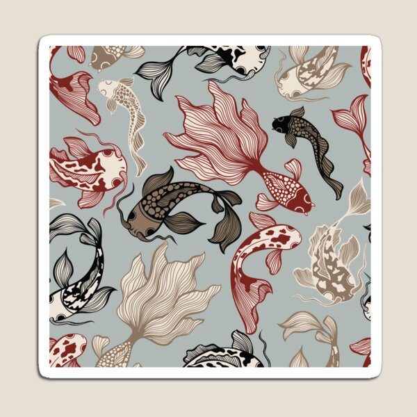 Item preview, Japanese Koi Fish Pattern Design - Koi Fish Patterns designed and sold by antevasinart.