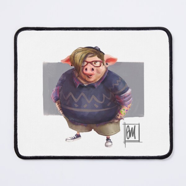 Item preview, Hipster Pig 2 designed and sold by Darren Murray.