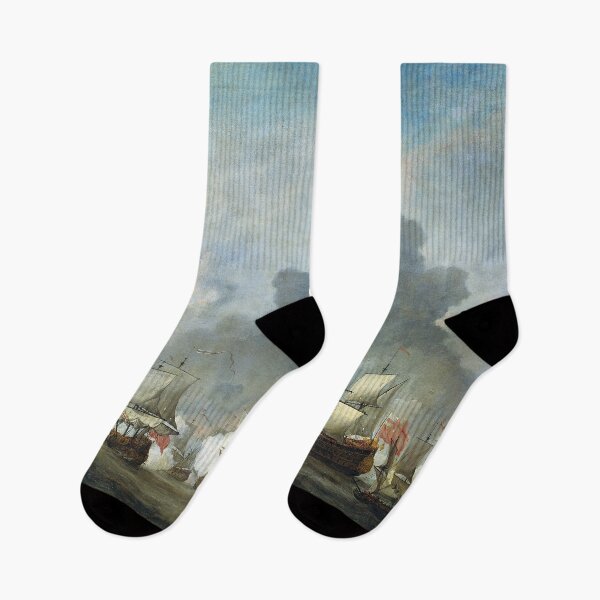 Item preview, The skirmish of Michiel Adriaensz de Ruyter against the duke of York,  commanding the 'Royal Prince'during the Battle of Solebay, 7 June 1672: episode from the Willem van de Velde the Younger designed and sold by OldTimeArt.