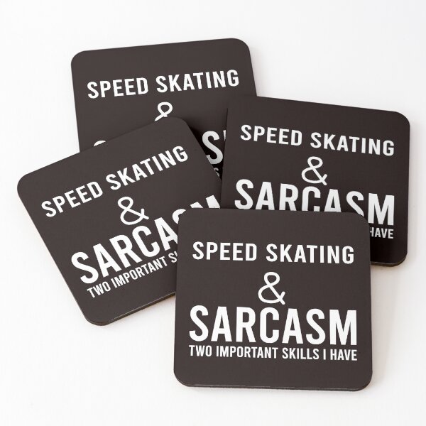 Item preview, Speed Skating And Sarcasm, Funny Skating, Speed Skating Saying designed and sold by Aerial Addicts.