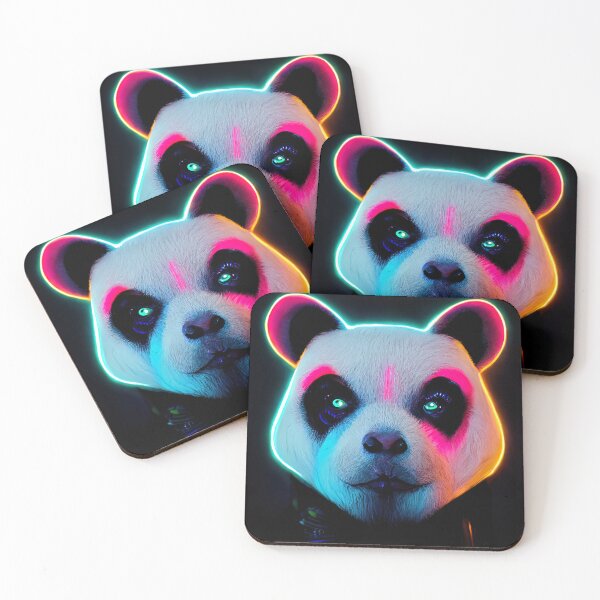 Item preview, Neon Panda Bear #3 designed and sold by Prilidiarts.
