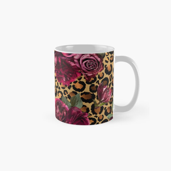 Sage floral on stripe Coffee Mug for Sale by Peggy Stanley