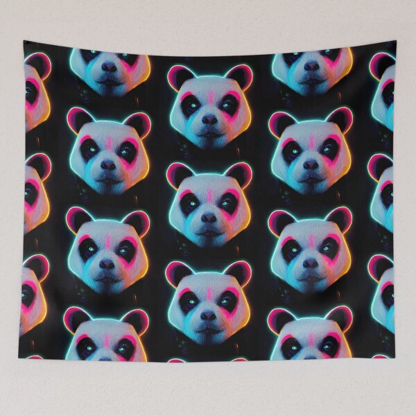 Item preview, Neon Panda Bear #3 designed and sold by Prilidiarts.
