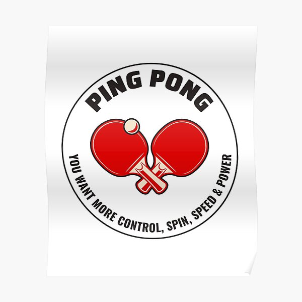 "Ping Pong Master Table Tennis Coach Paddle Player" Poster for Sale by