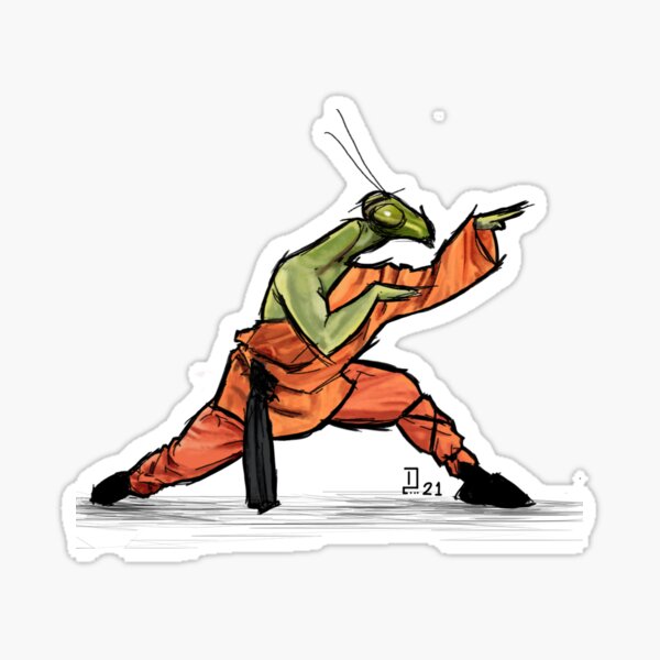 Aperçu de l'œuvre Mante Kung-fu créée et vendue par Daldon-Art.