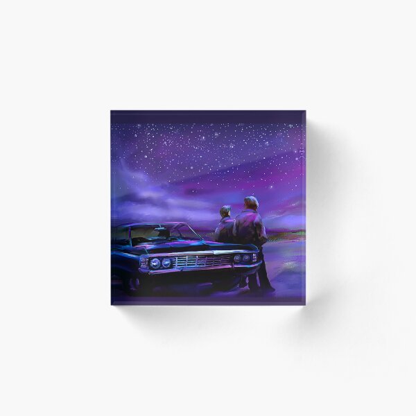 Impala Nights- Sam and Dean Acrylic Block