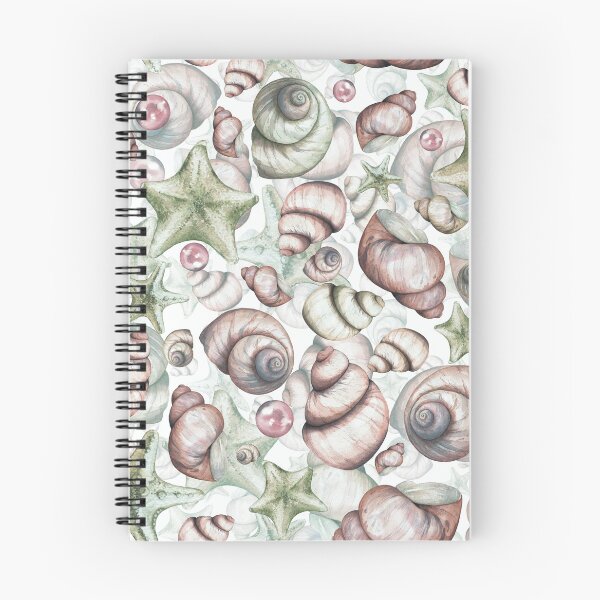 Item preview, Watercolor Seashell Pattern Design - Seashell Patterns designed and sold by antevasinart.