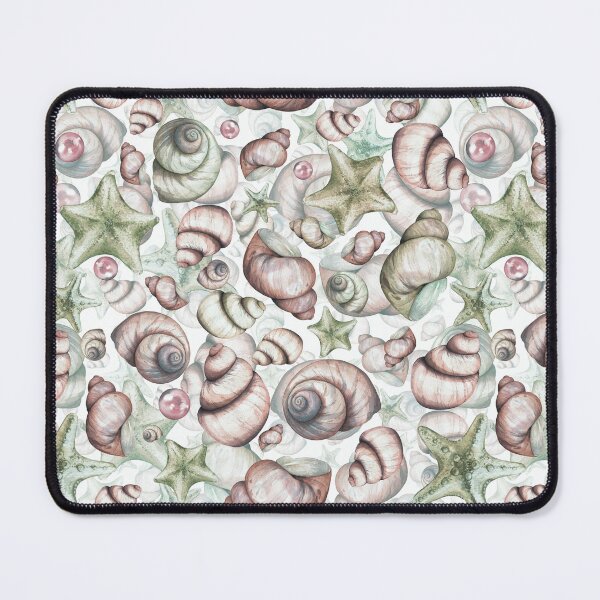 Item preview, Watercolor Seashell Pattern Design - Seashell Patterns designed and sold by antevasinart.