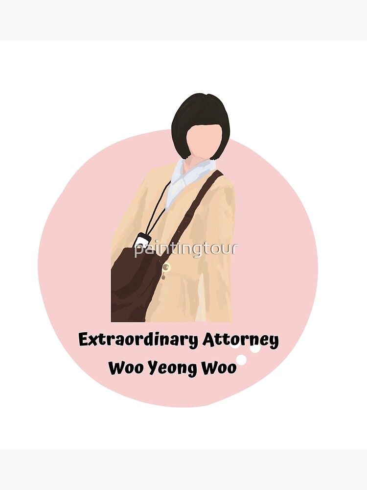 "extraordinary attorney woo pink circle" Poster for Sale by