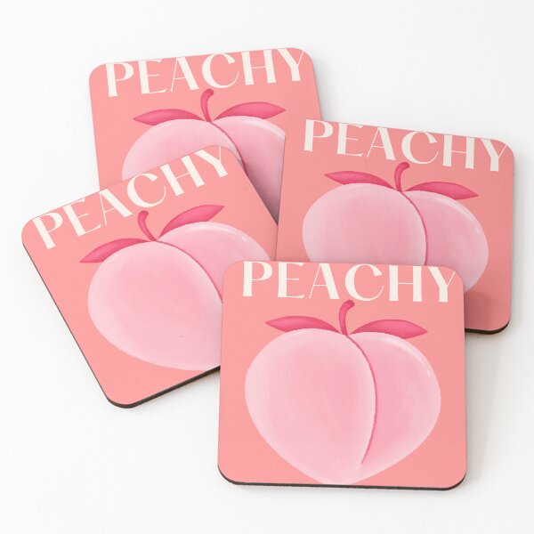 Item preview, Peachy- pink peach fruit  designed and sold by Kawaiishizz.