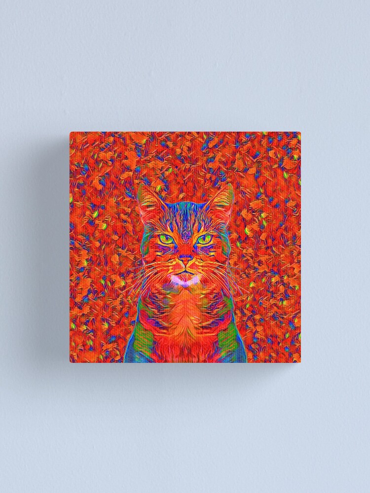 Alternate view of Red Cat Canvas Print