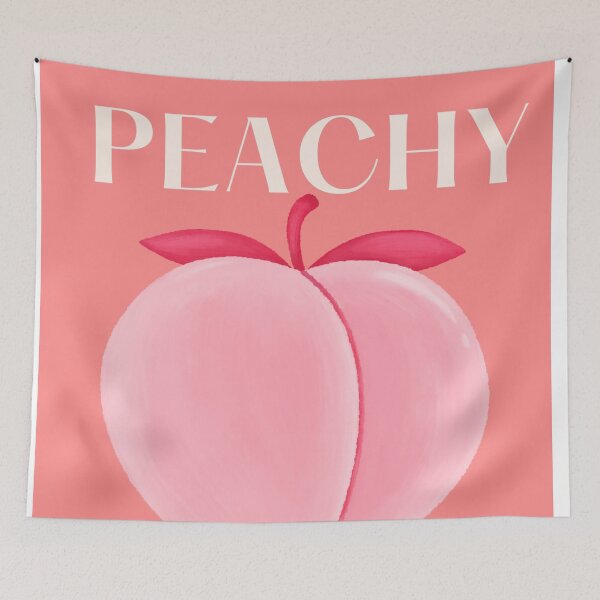 Item preview, Peachy- pink peach fruit  designed and sold by Kawaiishizz.