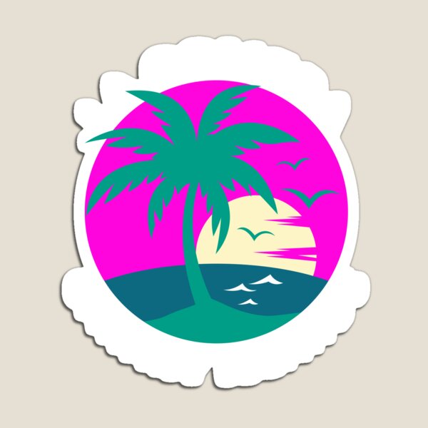 Palm Tree Hologram' Sticker