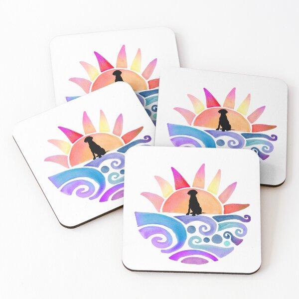 Item preview, Sunset Labrador. Vintage Sunset Lab.  designed and sold by Doggymadness.
