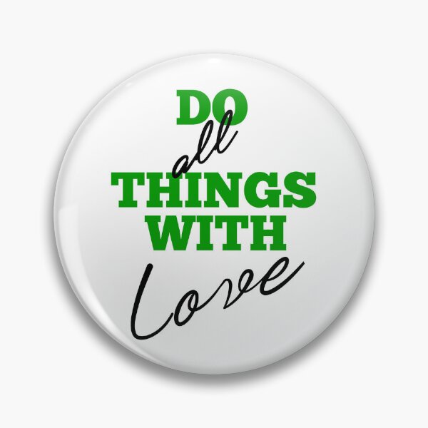 Item preview, Do all things with love inspirational quote designed and sold by Fus-art94.