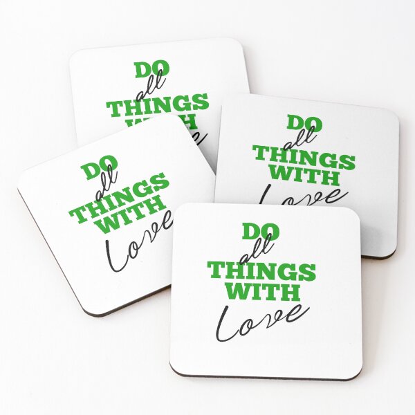 Item preview, Do all things with love inspirational quote designed and sold by Fus-art94.