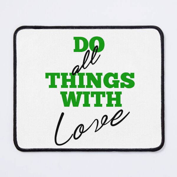 Item preview, Do all things with love inspirational quote designed and sold by Fus-art94.