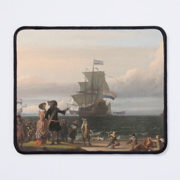 Item preview, Dutch Ships in the Roads of Texel; in the middle the 'Gouden Leeuw',  the Flagship of Cornelis Tromp Ludolf Bakhuizen  designed and sold by OldTimeArt.