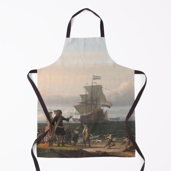 Item preview, Dutch Ships in the Roads of Texel; in the middle the 'Gouden Leeuw', the Flagship of Cornelis Tromp Ludolf Bakhuizen designed and sold by OldTimeArt.