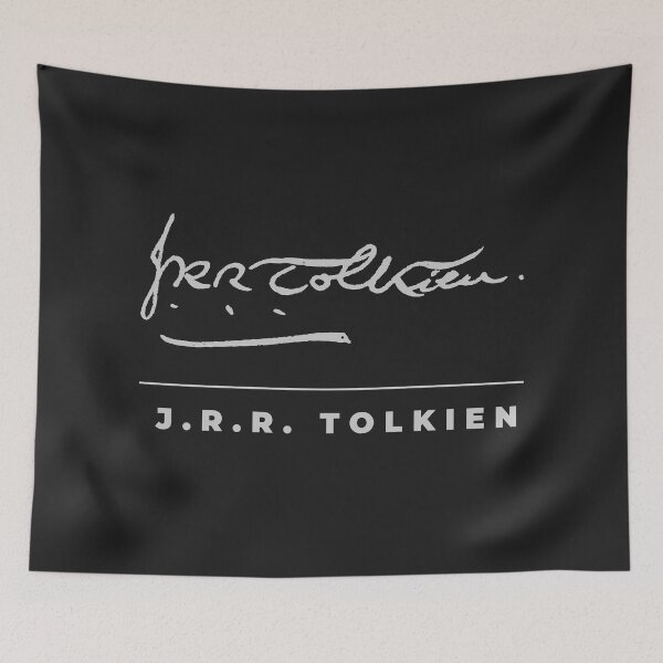 Item preview, J.R.R. Tolkien signature t-shirt designed and sold by CMYKStudio.