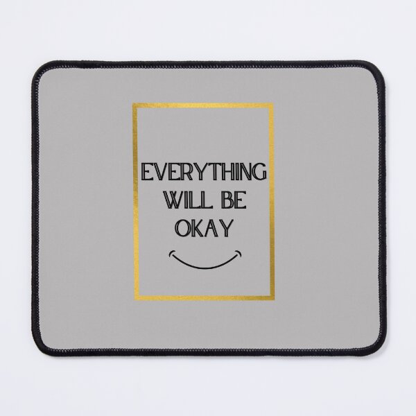 Item preview, everything will be okay essential t-shirts, good vibe t-stickers designed and sold by BLUE bubble.
