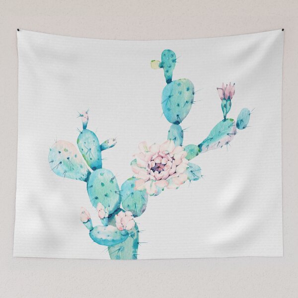 Item preview, Pretty Cactus Pink and Green Desert Cacti Illustration designed and sold by DesertDecor.