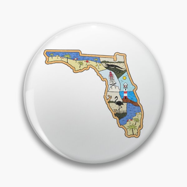 Item preview, Florida Illustrated Map Jacksonville Miami Tampa Everglades National Park Souvenir designed and sold by merchzy.