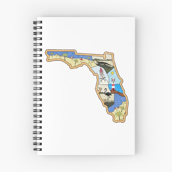 Item preview, Mapa ilustrado de Florida Jacksonville Miami Tampa Everglades National Park Souvenir designed and sold by merchzy.