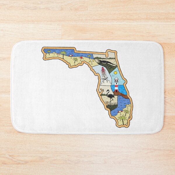 Item preview, Florida Illustrated Map Jacksonville Miami Tampa Everglades National Park Souvenir designed and sold by merchzy.