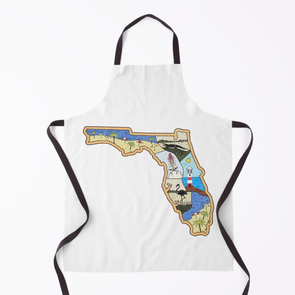 Item preview, Florida Illustrated Map Jacksonville Miami Tampa Everglades National Park Souvenir designed and sold by merchzy.