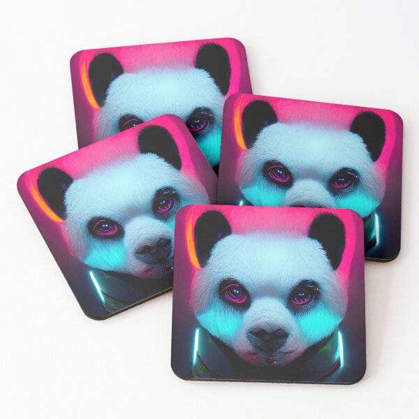 Item preview, Neon Panda Bear #4 designed and sold by Prilidiarts.