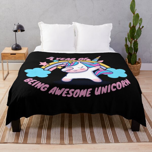 Item preview, 4 year of being awesome unicorn designed and sold by Artistusha.