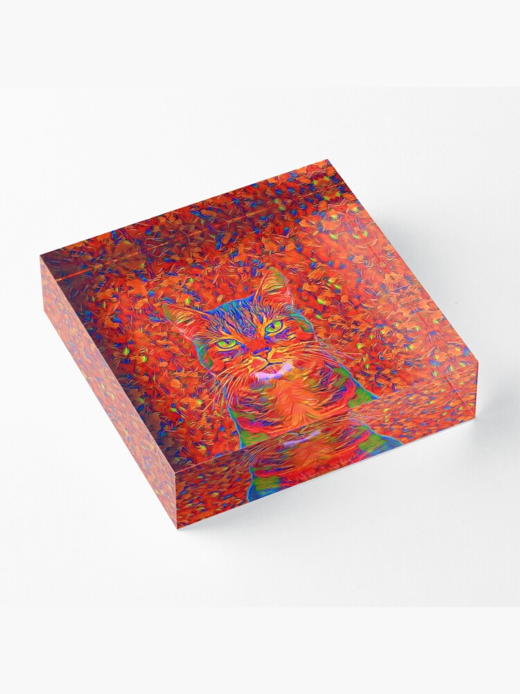 Alternate view of Red Cat Acrylic Block