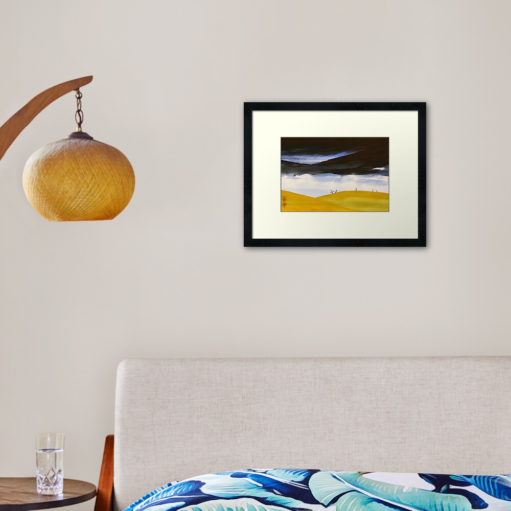 Storm On The Midlands Framed Art Print