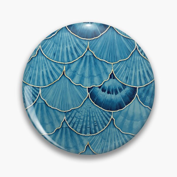Item preview, Blue Mermaid Scales Pattern Design - Scales Patterns designed and sold by antevasinart.