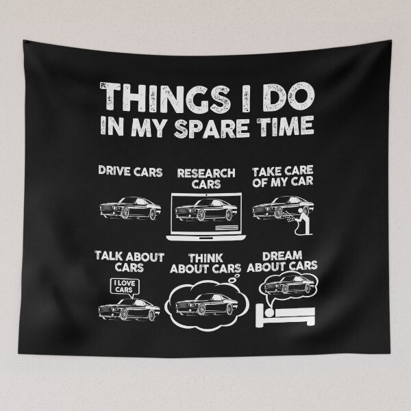 Item preview, Things I do In My Spare Time Classic Mustang Funny Car Guy Gift designed and sold by 365CarMods Official.