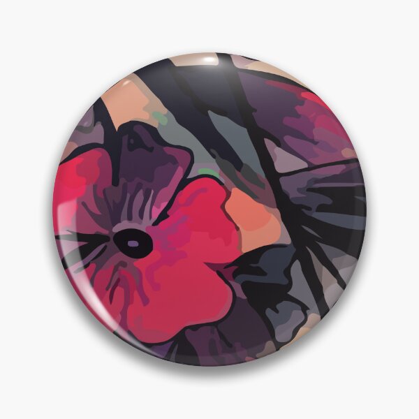 Item preview, Red flower composition designed and sold by GenevieveDArt.