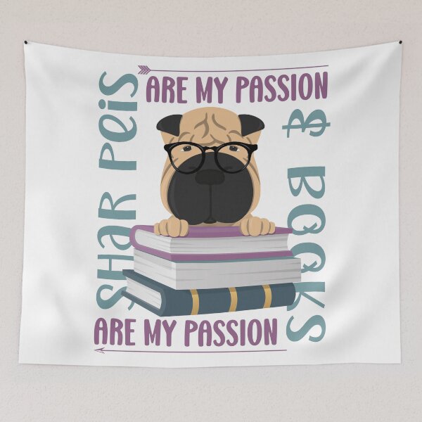Item preview, Shar Peis and Books are my passion designed and sold by KotaMikota.