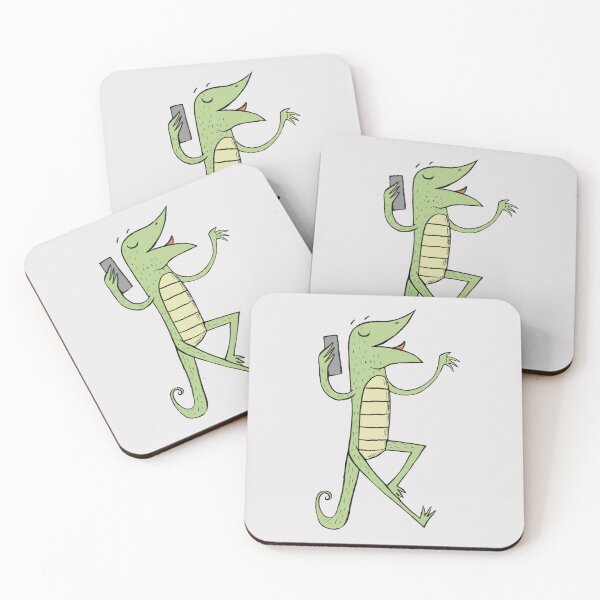 Item preview, Lizard taking a call designed and sold by Matt Corrigan.